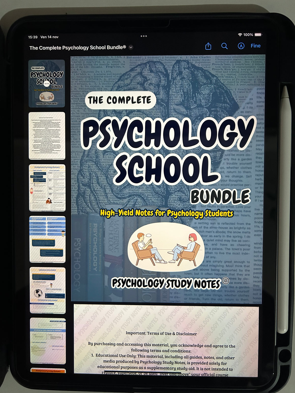 Psych Note Amazon The Complete Psychology School Bundle® – Psychology Study Notes